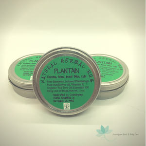 Plantain Natural Herbal Rub - Scentsbyeme Bath & Body Care