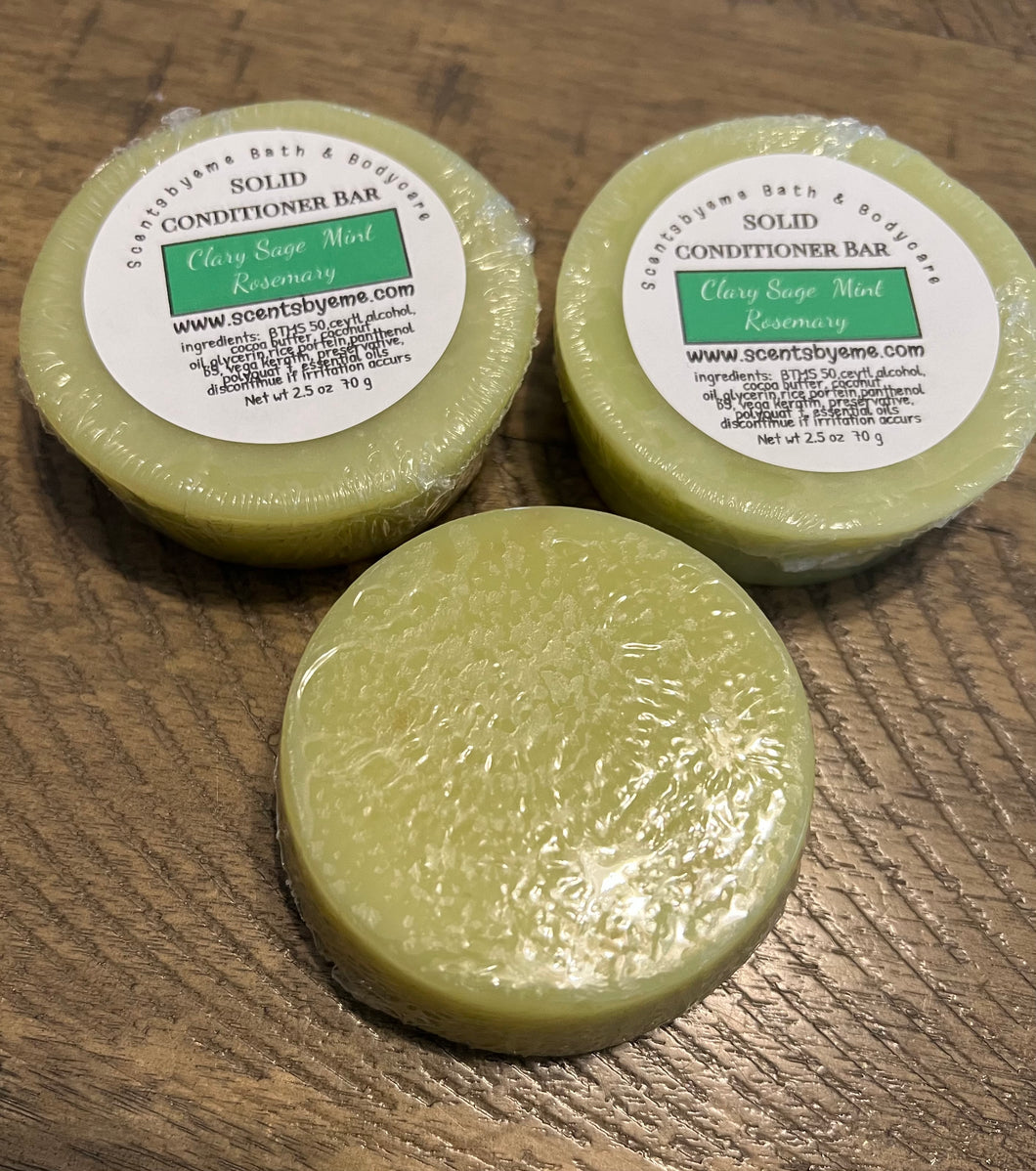 Solid Conditioner Bar -  Clary Sage Mint Rosemary