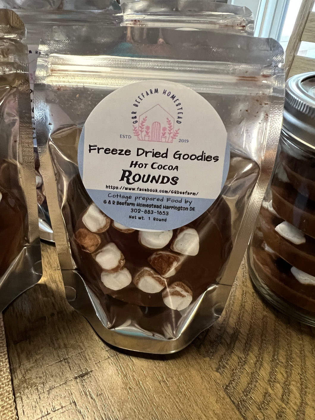 Homestead Freeze Dried Goodies -Hot Cocoa Rounds