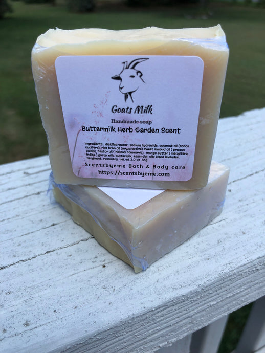 Goats Milk Handmade Soap - Buttermilk Herb Garden Scent