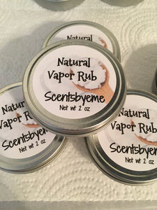 Natural Vapor Rub - Scentsbyeme Bath & Body Care