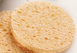 Face sponges cellulose compressed 2 pack