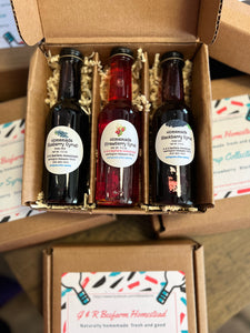 Homemade 3 Syrup collection gift set
