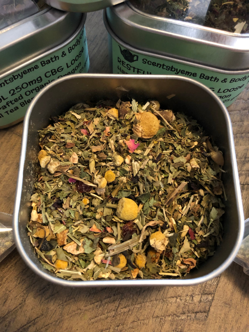 Restful 250mg CBG Organic Herbal Loose Tea Blend